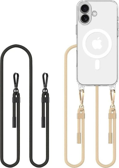 Tech-Protect Flexair Chain Back Cover Silicone / Plastic Transparent (iPhone 16)