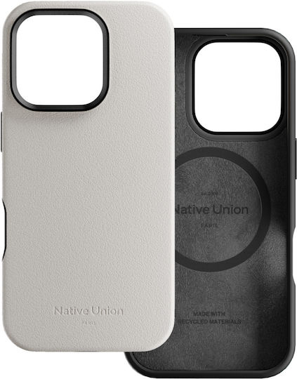 Native Union Back Cover Δερμάτινο Γκρι (iPhone 16 Pro Max)