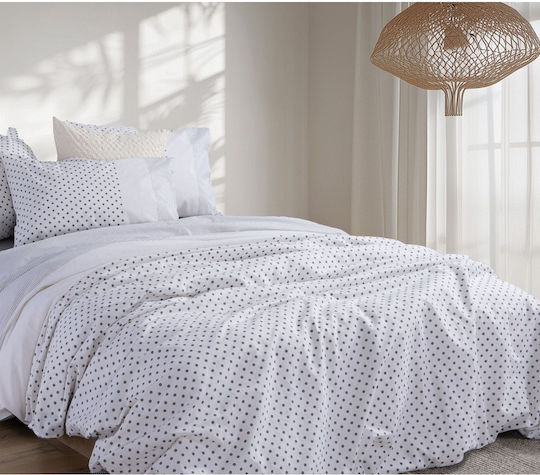 Nef-Nef Homeware Сет Чаршафи Двойни 200x270см. Donter Сив 4бр
