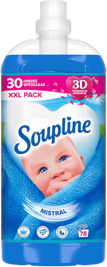 Soupline Concentrated Fabric Softener Mistral 78 washes 1.638lt