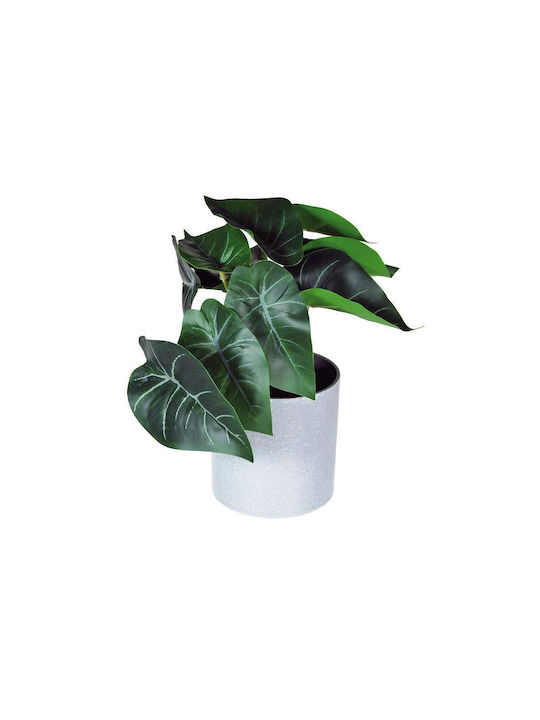 Künstliche Dieffenbachia-Pflanze 18 cm grauer K...