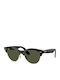 Ray Ban Clubmaster Unisex Ochelari de soare cu Negru Cadru și Verde Lentilă