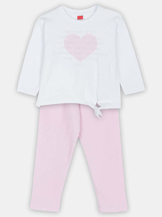 Комплект Зима 2бр White-pink Heart