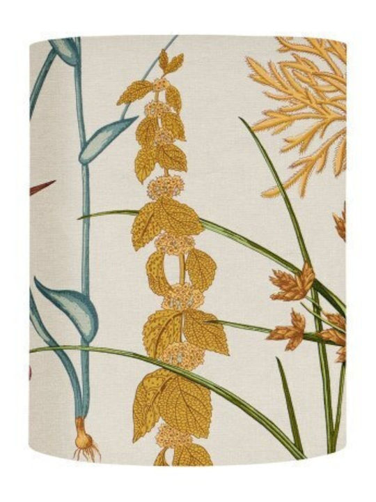 Lampshade for Table/Floor Lamp 1xe14 Multicolor Cotton Φ17.5cm Botanical Sh101013t-e Ebb&flow Sh101013t-e Multicolor