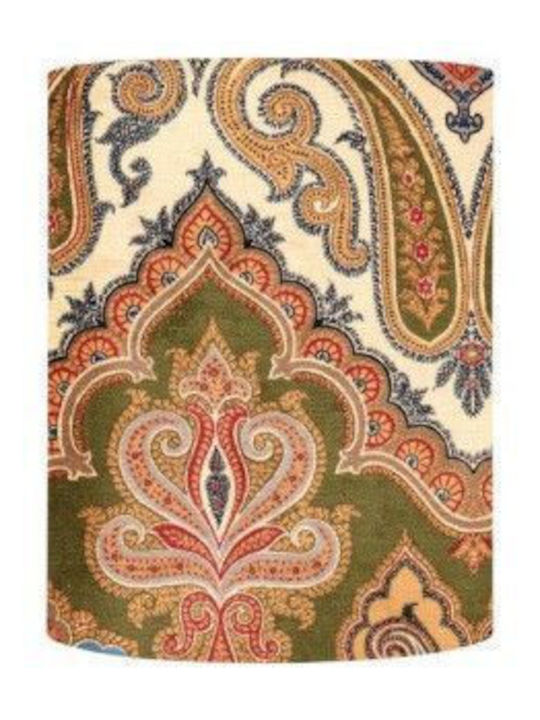 Table/Floor Lamp Shade 1xe14 Green-Gold Brocade Sh101030t-e Ebb&flow Sh101030t-e Green