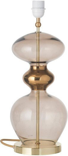 Table Lamp Base 1xE27 Blown Glass Gold Metal 46cm Futura Ebb&flow Ba101019 Black-Gold