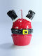 Gerakis Christmas Red Candle 9x8cm