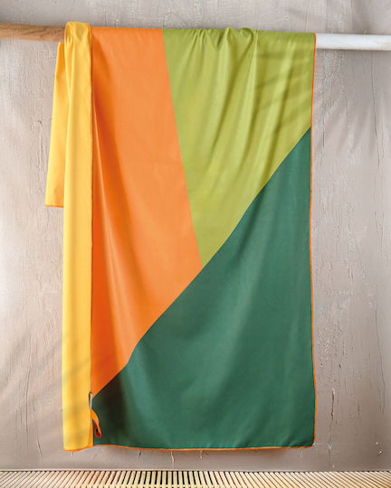Rythmos Prosop Din Microfibră Corp Dublă Față Verde 160x90cm