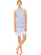 Pink Label Set Pijamale pentru Femei Ice Blue