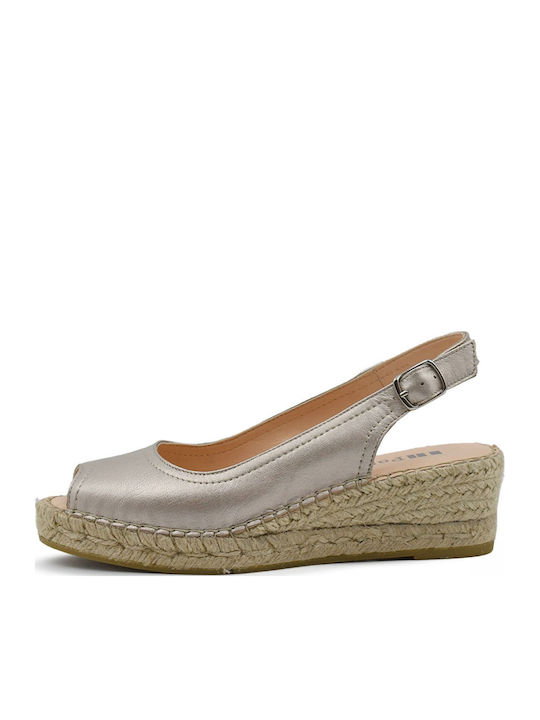 Pass Anatomic Leather Women's Espadrilles Beige