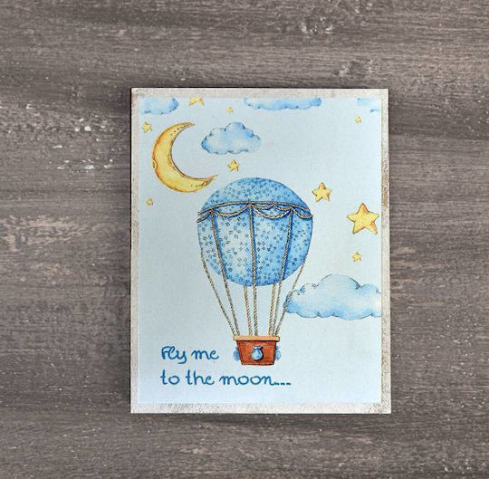 Wooden Frame Print Fly Me To The Moon 8cm X 10cm Wpm/20573 Kaliso Kls-wpm-20573-fly-me-to-the-moon