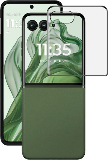Imak Vollgehärtetes Glas Rückseite Bildschirm Motorola Razr 50 Ultra Schwarz