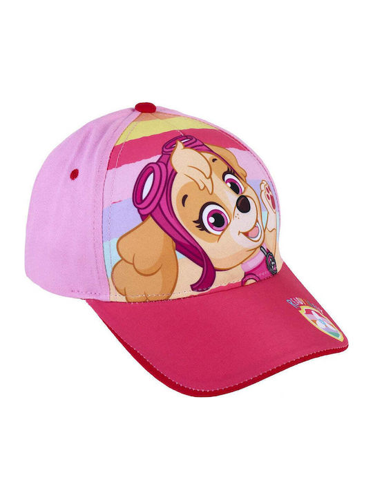 Paw Patrol Παιδικό Καπέλο Jockey Υφασμάτινο Φούξια