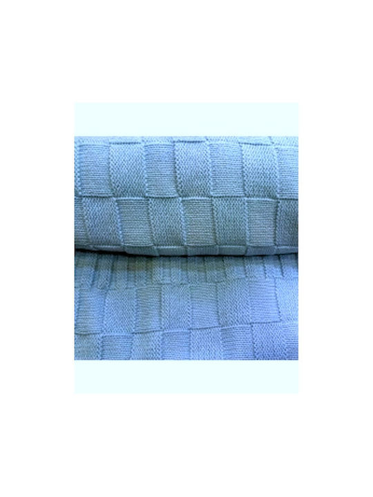 Das Home Blanket Nursery Swaddling Blankets 6280 Knitted Blue 80x110cm