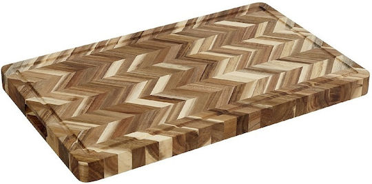 Espiel Zig Zag Wooden Serving Platter 39x28.5x2.5cm
