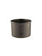 Leni Design Topf Kunststoff Dark Silver 13x13cm.