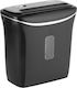 Rebel Καταστροφέας Εγγράφων Cross Cut 6 Φύλλων με Κάδο 12lt