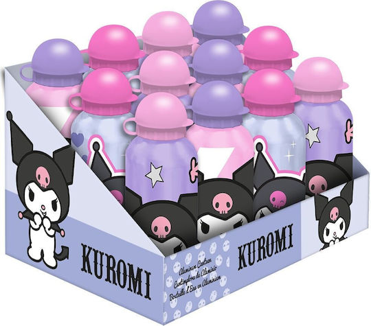Kids Licensing Kids Water Bottle Kuromi Aluminium 500ml (Various Designs/Colours)