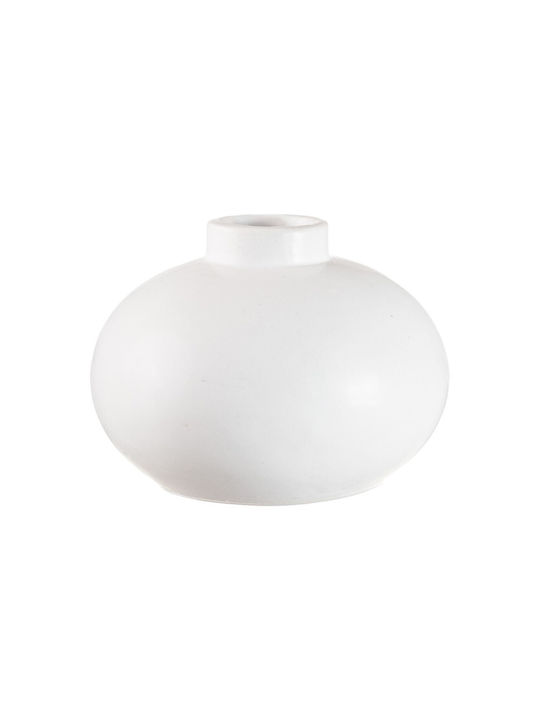 Keramik Weiße Vase Rt200 8x6cm Nv-7130200