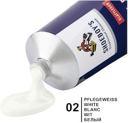 Shoeboy's Ledercreme 75ml 02 Weiße Lederfärbecreme Tube Schwamm Weiß
