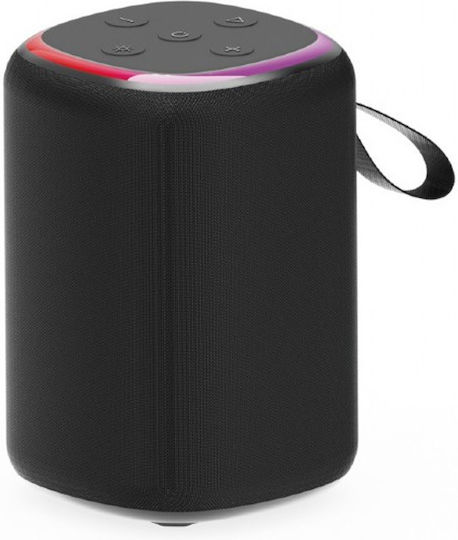Gembird BT LED Bluetooth Speaker 3W with Radio and Battery Life up to 4 hours Black