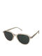 Carrera Unisex Sunglasses With Beige Horn-Rimmed Frame And Grey Lens 342/S R1T/MT