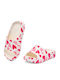 Frauen Flip Flops White/Pink Hearts