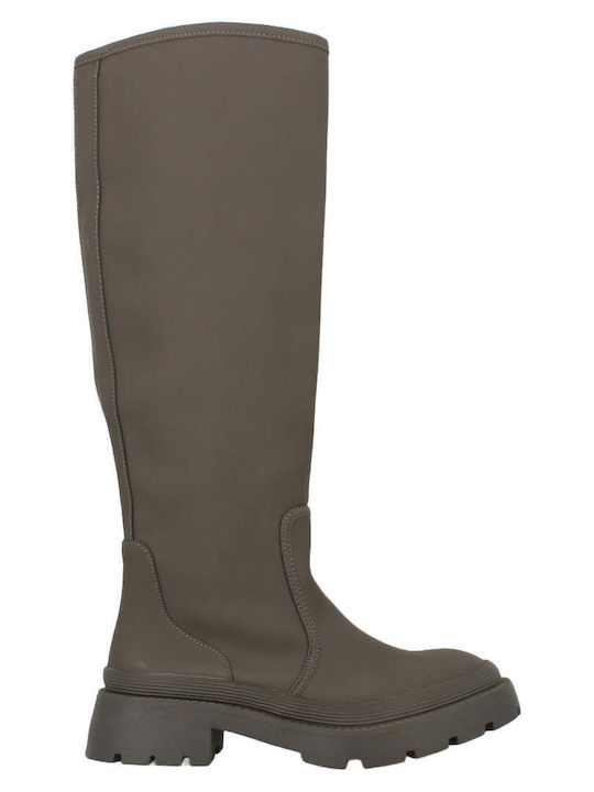 Damenstiefel Grün
