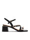 Leder Sandalen Schwarz