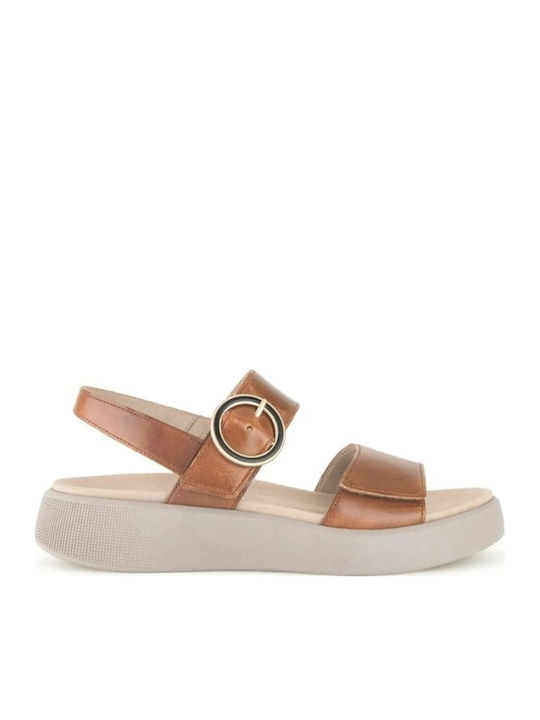 Gabor Leather Women's Flat Sandals Anatomic wit...