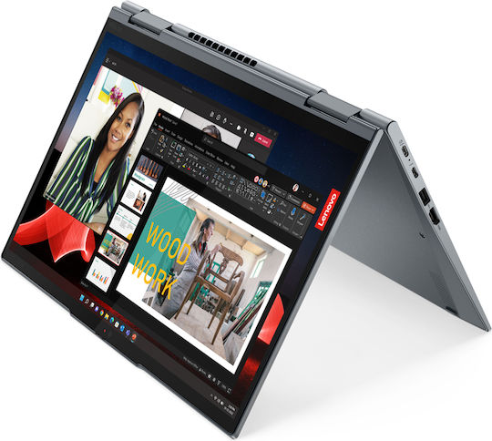 Lenovo ThinkPad X1 Yoga Gen 8 14" IPS FHD+ Touchscreen (i5-1345U/32GB/1TB SSD/W11 Pro) Сив Буреносец (Английски САЩ Клавиатура)