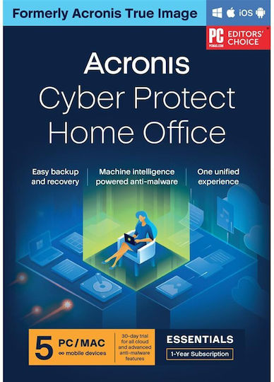 Acronis Office Home Englisch kompatibel mit Mac/Fenster als Elektronische Lizenz für 5 Benutzer und 1 Jahr Nutzung
