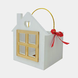 WoodStudio Wooden Candlestick White