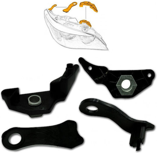 Right Headlight Repair Brackets BMW 5 E60/E61 03-10