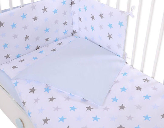 Bobono Kids Duvet Cover Set Gray and Blue