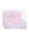 Bobono Conținut set Husă de pilotă pentru copii Single cu față de pernă Gray-pink 100x135cm