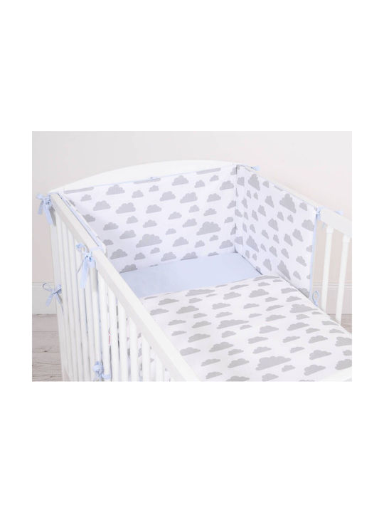 Bobono Kids Duvet Cover Single Gray, Blue 100x135cm