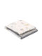 Bobono Pătură Pepinieră Swaddling pături 100% bumbac Albă 75x90cm