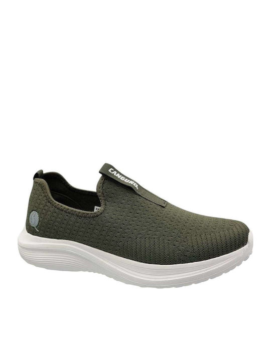 Men's Canvas Slip-Ons Green