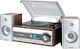 Hyundai RTC182SURIP Turntables with Preamp and Built-in Speakers Silver