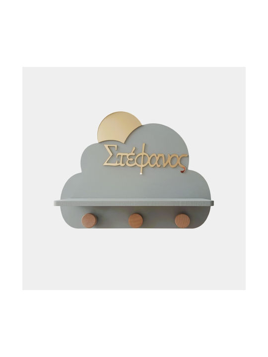 WoodStudio Kids Wall Hangers Multi Hook Wooden ...