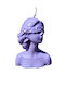Wax Female Bust with Blindfold 9x6.8 cm