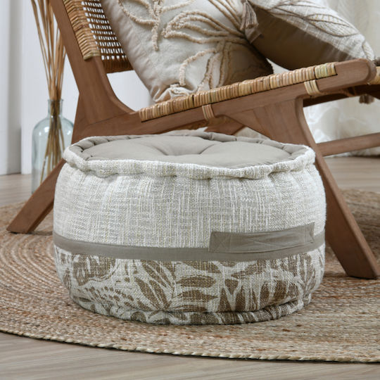 Pouf Φ40x30 S-f Hemera Taupe C8d388001 Φ40x30
