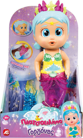 Badepuppe Splish Splash Meerjungfrauen Glänzender Schwanz Blaues Haar Rosa Schwanz 4104-92173