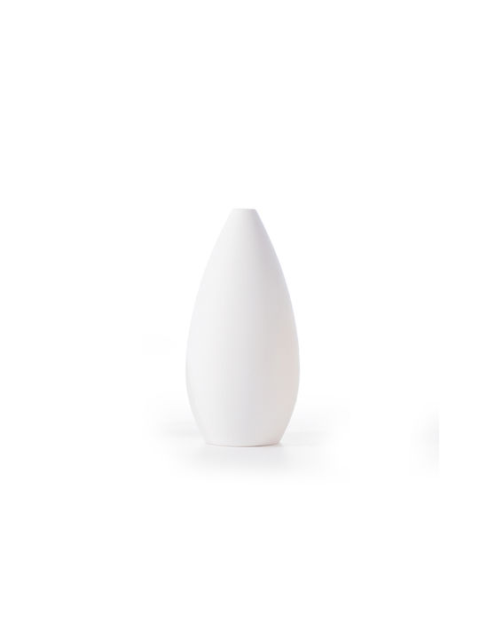Διακοσμητικό Κεραμικό Βαζάκι Nef-nef Homeware Sorb White 8χ17