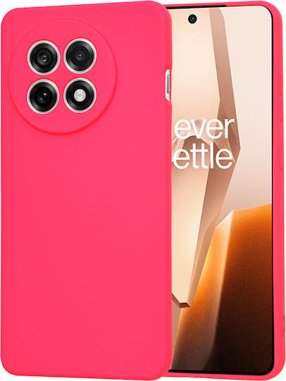 Techsuit Back Cover Σιλικόνης Φούξια (OnePlus 13R)