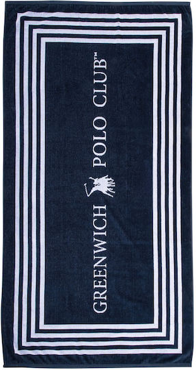 Greenwich Polo Club Beach Towel Cotton Blue 170x90cm.