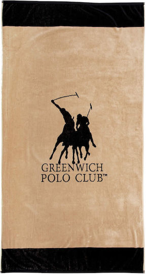Greenwich Polo Club Strandtuch Baumwolle Beige 170x90cm.