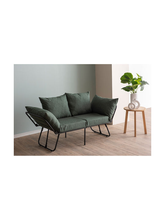 Viper Two-Seater Couch Bed Green 150x60x78 cm