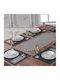 Tropik Home Ράνερ Σετ 7τμχ Black 40x170εκ.